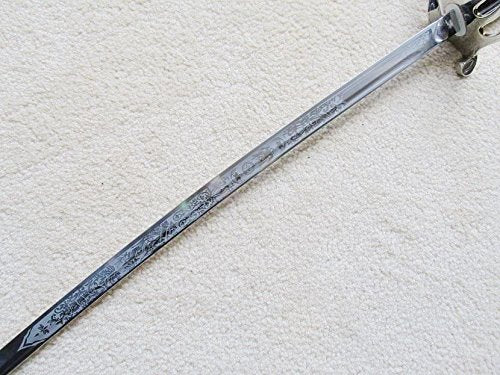 Military Ceremonial Sword U.S. Army Officer Saber with Free Bag