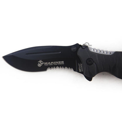 USMC Marines "Reaper" Assisted Opening Folding Knife 4.75-Inch Closed
