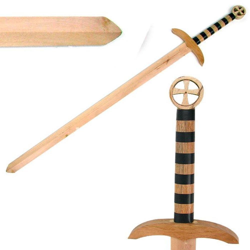 Trademark Global 20-6807, 47 Inch Wooden Medieval Crusader Practice Waster Sword