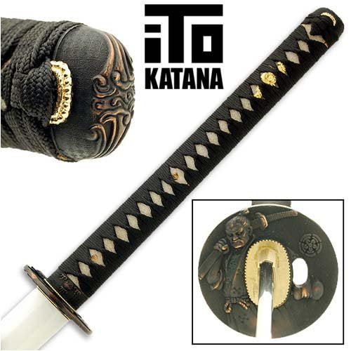 ITO Katana Model 401 Handmade White Yin Samurai Sword