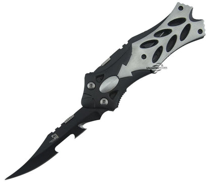 Unlimited Wares Midnight Fantasy Dual Blade Folding Knife 5-Inch Closed