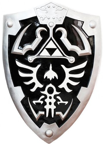 Dark Link Hylian Zelda Shield Full Size with Grip and Handle