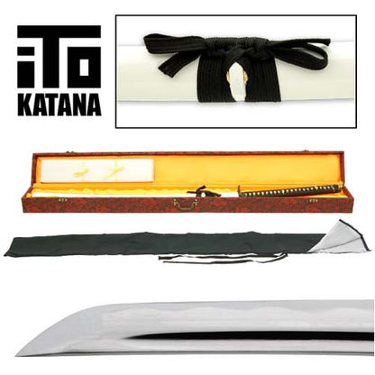 ITO Katana Model 401 Handmade White Yin Samurai Sword
