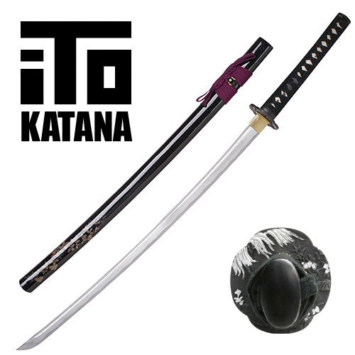 Samurai Sword Full Tang Purple Sakura ITO Katana Model 451