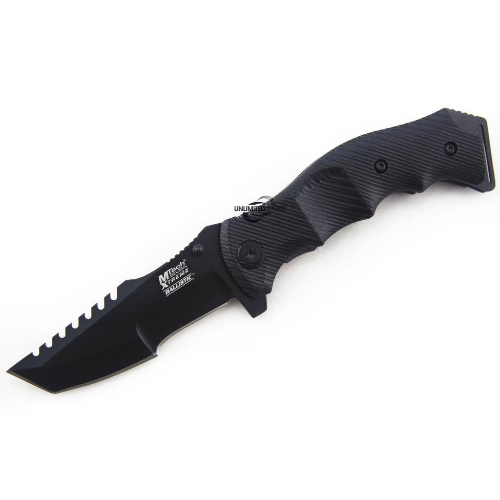 G10 Xtreme Military Tanto Assisted Opening Folding Knife 5-Inch Closed