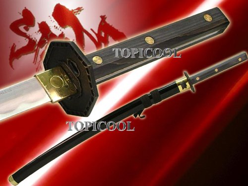 Black Japanese Full Tang Practical Sumurai Katana Sword