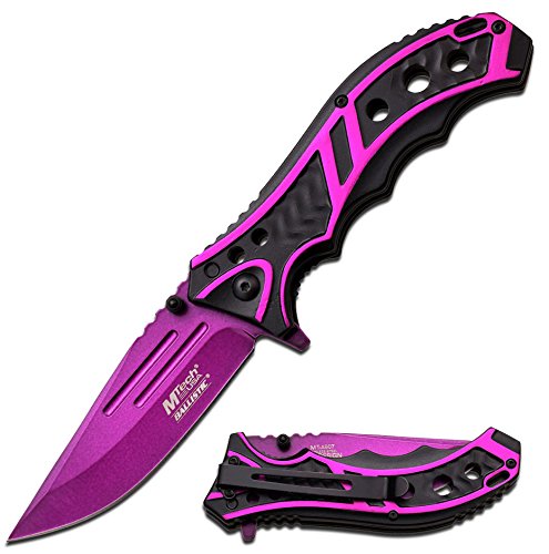 MTech Ballistic "Lifestream" Spring Assist Knife in Assorted Colors (Purple)