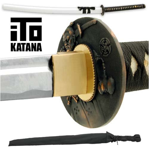 ITO Katana Model 401 Handmade White Yin Samurai Sword
