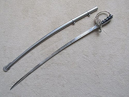 Military Ceremonial Sword U.S. Army Officer Saber with Free Bag