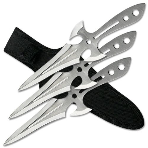 BladesUSA RC-279-6 Throwing Knife Set 6-Inch Overall. 2.6-Inch Blade