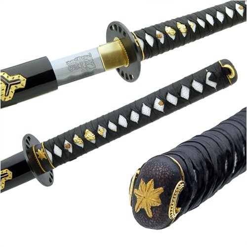 Handmade Kill Bill Bride's Samurai Katana Sword Leather Handle