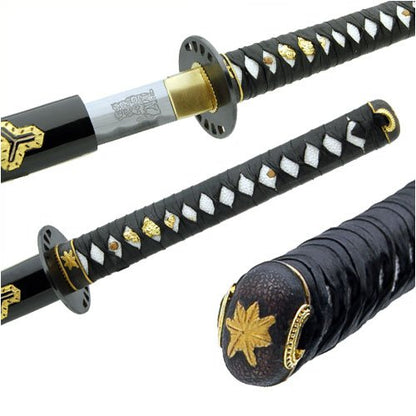 Handmade Kill Bill Bride's Samurai Katana Sword Leather Handle