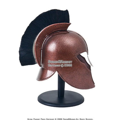 Troy Greek Achilles Trojan Medieval Helmet Armor Stand