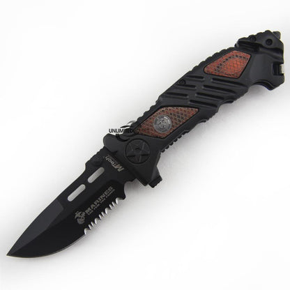 Marines Iron Mike Folding Knife (5.25-Inch Closed)