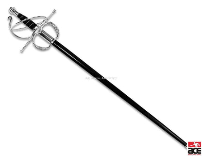 New Ace Martial Arts Supply Renaissance Rapier Fencing Sword with Swept Hilt Guard …