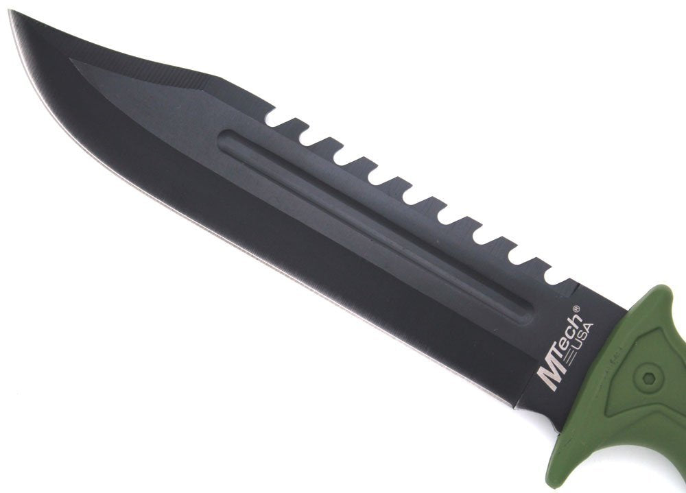 13" TACTICAL SURVIVAL Rambo Hunting FIXED BLADE KNIFE Army Bowie w/ SHEATH