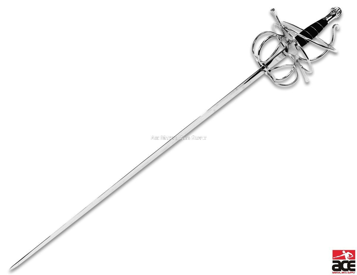 New Ace Martial Arts Supply Renaissance Rapier Fencing Sword with Swept Hilt Guard …