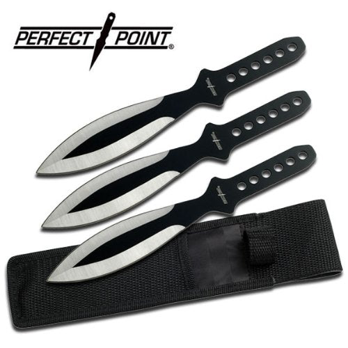 PP-114-3SB-MC Perfect Point PP-114-3SB Throwing Knife Set, 9" Overall