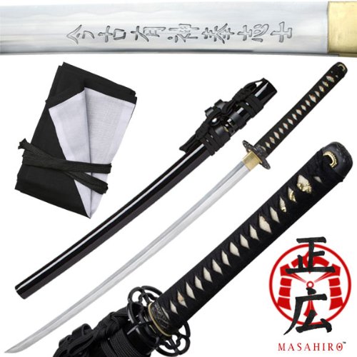 MAKOTO Last Samurai Katana Sword with Engraved Blade