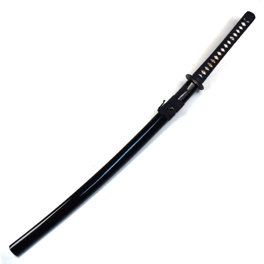 Ace Martial Arts Supply Unsharpened Carbon Steel Laito Practice Katana Sword (Musashi Ring Tsuba)