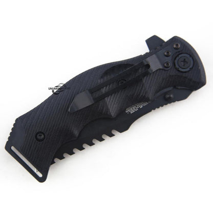 G10 Xtreme Military Tanto Assisted Opening Folding Knife 5-Inch Closed
