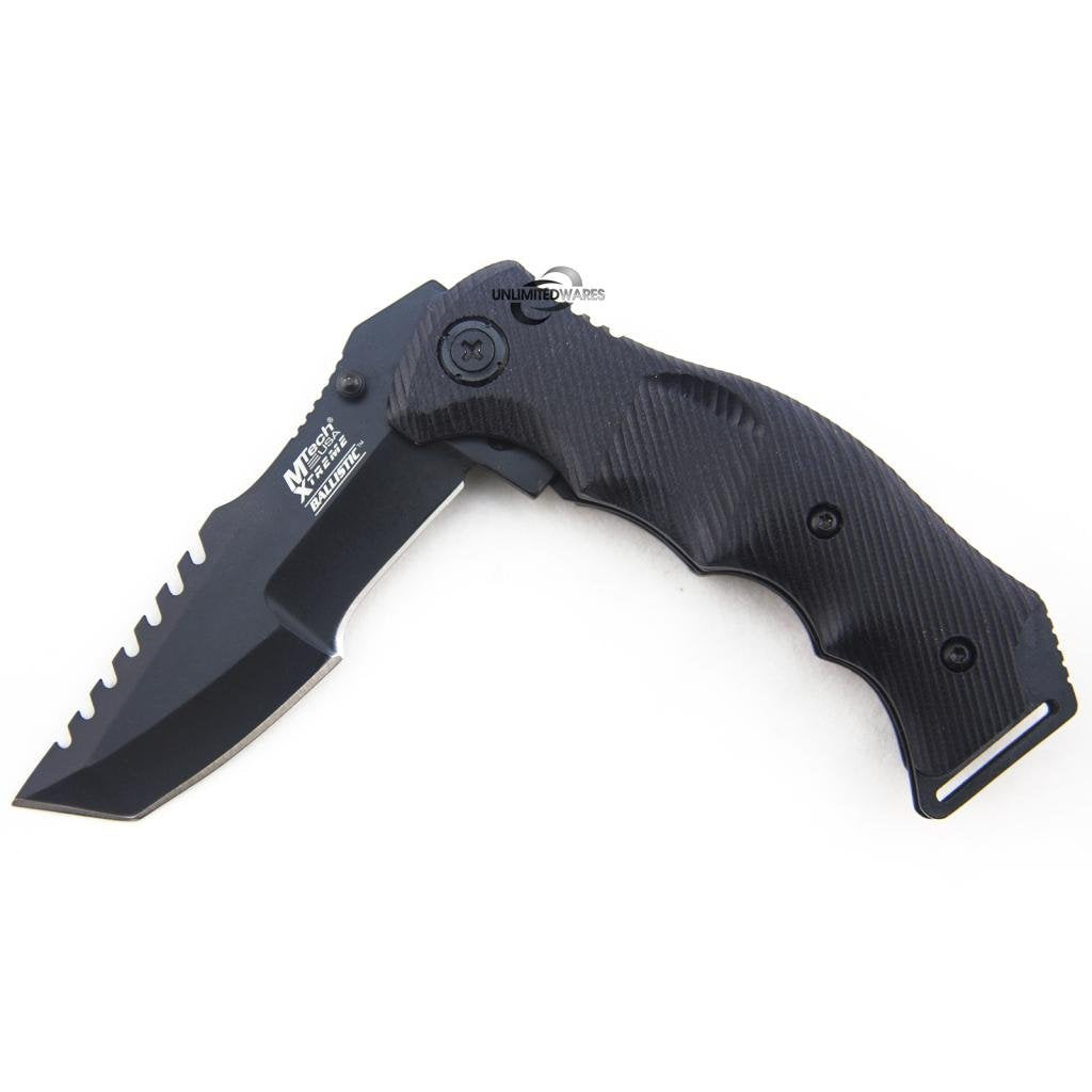 G10 Xtreme Military Tanto Assisted Opening Folding Knife 5-Inch Closed