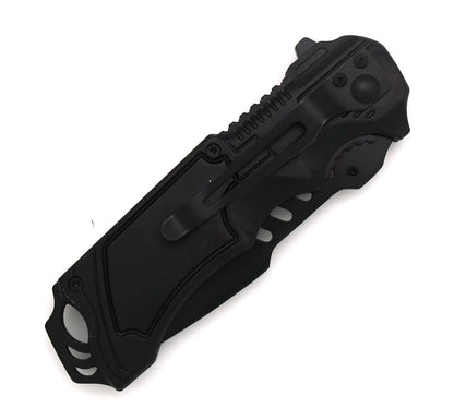 TAC-FORCE Speedster Assisted Opening Modified Tanto Linerlock Knife (Black)