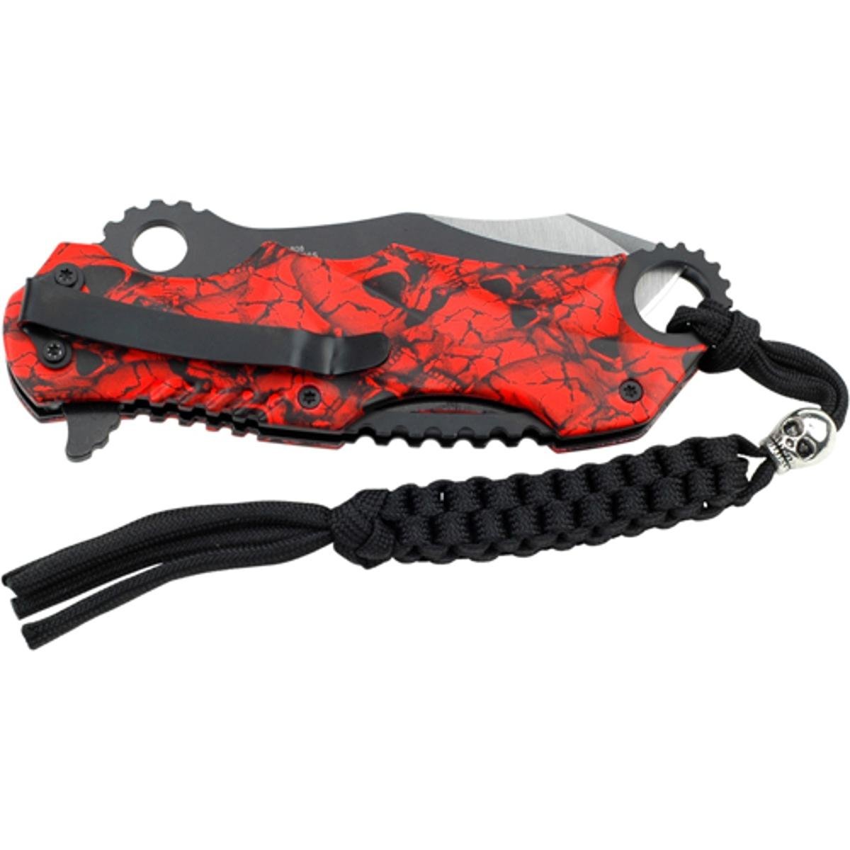 MTech USA MT-A808 Series Assisted Opening Folding Knife, Two-Tone Half-Serrated Blade, 4-3/4-Inch Closed