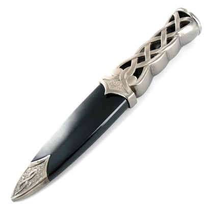 Ace Martial Arts Supply New Scottish Celtic Gaelic Twist Knot Blue Ruby Gemstone Wicca Dirk Dagger Knife, 9-Inch