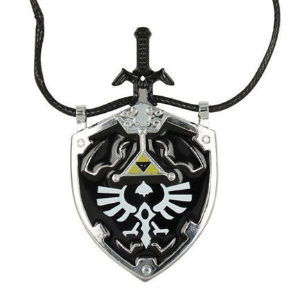 Dark Shade Master Sword & Shield Necklace
