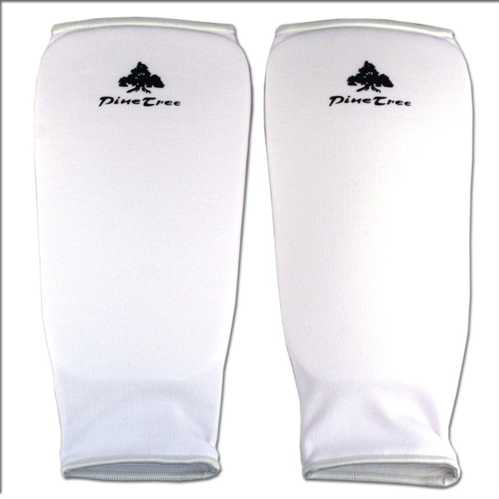 Pine Tree Complete Cloth Martial Arts Sparring Gear Set with Bag, Forearm/Shin, & Groin, Large White Headgear, Large Other Gears Female