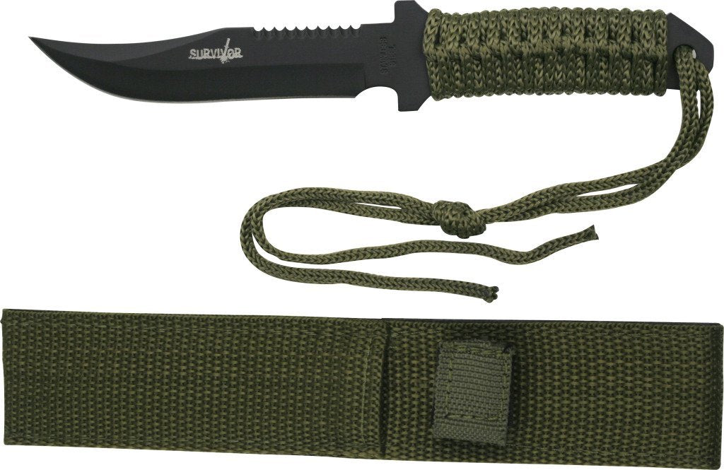 Survivor HK-7526 Outdoor Fixed Blade Knife 7.5-Inch Overall