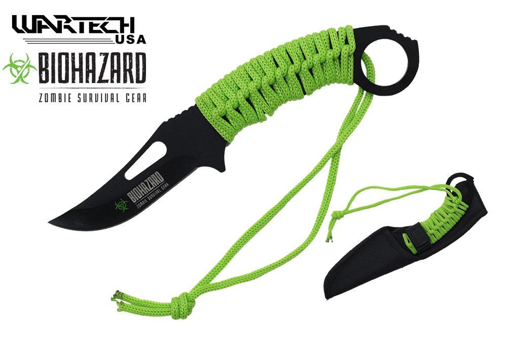 Bioharzard Full Tang Zombie Survival Hunting Knife