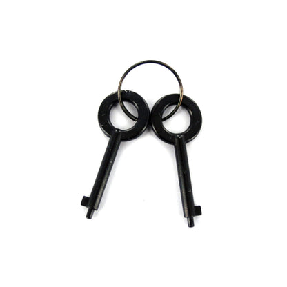 Ace Martial Arts Black Hinged Heavy Duty Handcuffs & Keys Good Quality