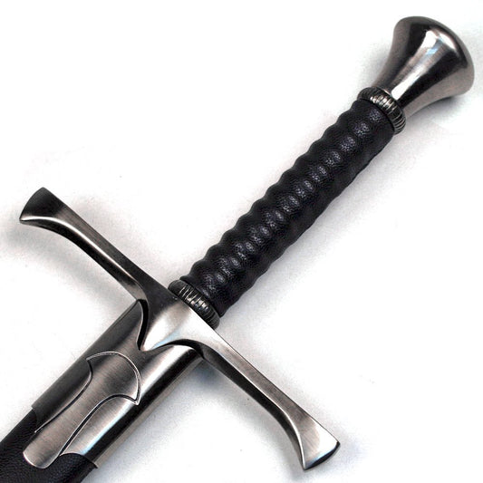 Medieval Knight Arming Sword with Scabbard (Pommel T5)