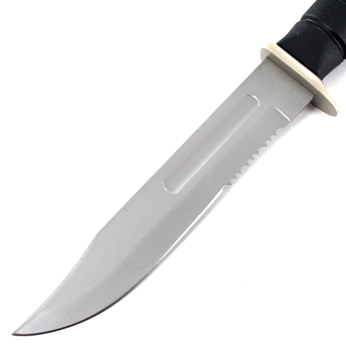 Ace Martial Arts Supply Vietnam War Serrated Bowie Knife and Molded Sheath