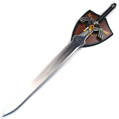 37.5 inch black zelda sword with plaque L-26137-BK