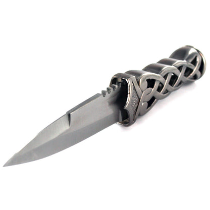 Ace Martial Arts Supply New Scottish Celtic Gaelic Twist Knot Blue Ruby Gemstone Wicca Dirk Dagger Knife, 9-Inch