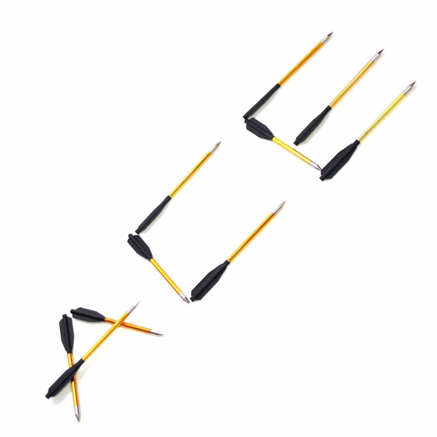Ace Martial Arts Supply Crossbow Arrows with High Impact Bolts 50-Pounds and 80-Pounds (12 Pieces)