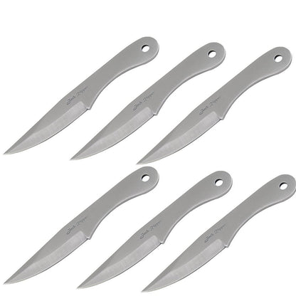 6pc 5.5" Outdoor Survival Throwing Knife Set Ripper Ninja Kunai