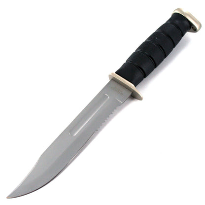 Ace Martial Arts Supply Vietnam War Serrated Bowie Knife and Molded Sheath