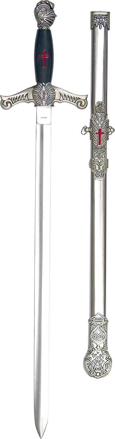 Ceremonial Masonic Knights Templar Short Sword Dagger with Scabbard