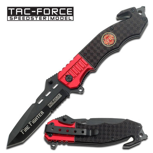 1 X Just In! New! 4.5" Closed Firefighter Rescue Folding Knife