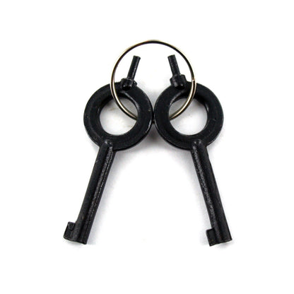 Ace Martial Arts Supply Hinged Heavy Duty Handcuffs and Keys, Black