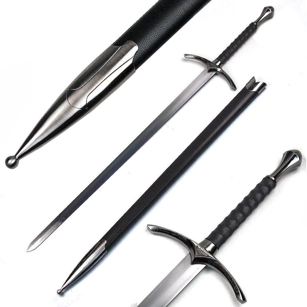 Medieval Knight Arming Sword with Scabbard (Chivalry Ring)