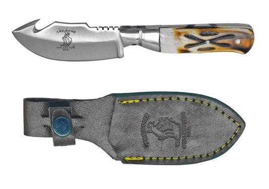 Bone Collector Knife BC804 Fixed Blade Hunting Gut Hook Bowie Skinning Knife