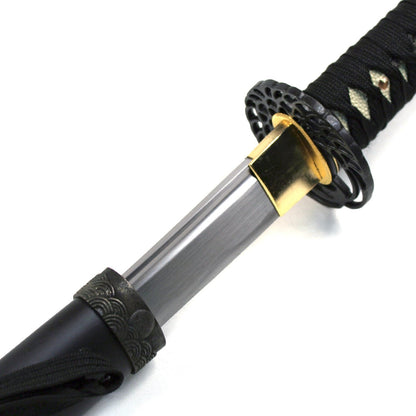 Ace Martial Arts Supply Practice Handmade Iaido Iaito Katana Sword (Unsharpened Sword) (Dancing Crane Tsuba)