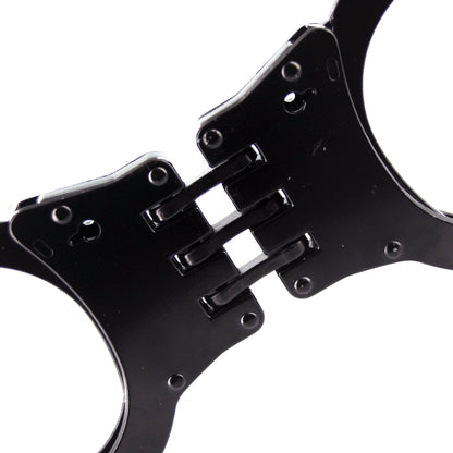 Ace Martial Arts Black Hinged Heavy Duty Handcuffs & Keys Good Quality