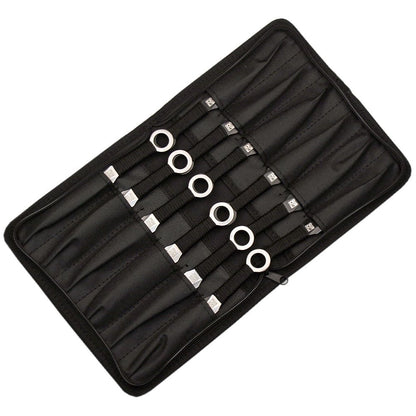 Ace Martial Arts Supply Ninja Stealth Black Throwing Knives with Nylon Case (Kunai 12 Pieces Set)
