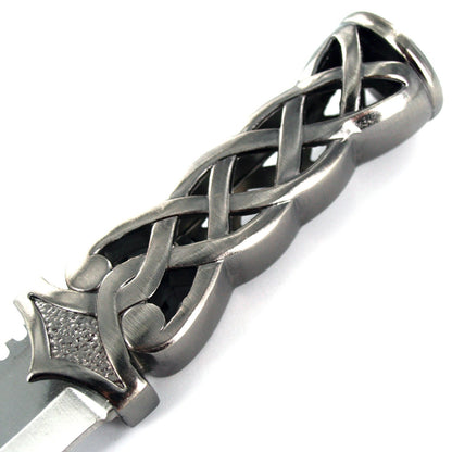 Ace Martial Arts Supply New Scottish Celtic Gaelic Twist Knot Blue Ruby Gemstone Wicca Dirk Dagger Knife, 9-Inch